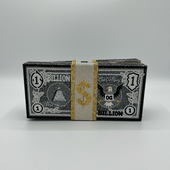 RARE JUDITH LEIBER STACK OF CASH BILLIONS - Picture 2 of 11